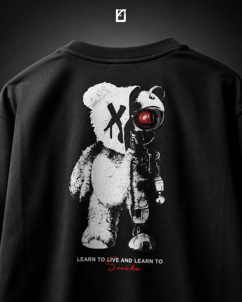 Oversize Robot Oso - Negro, vista 2