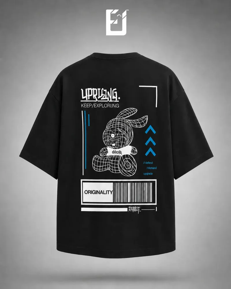 Oversize Look Positive - Negro, vista 2