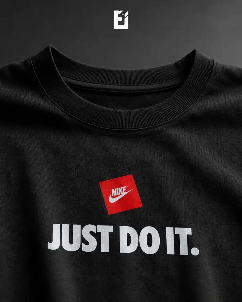 Oversize Just Do It - Negro, vista 2
