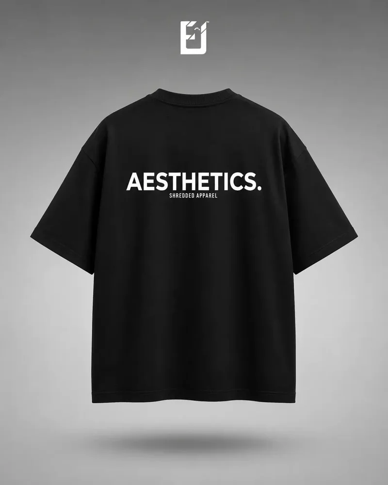 Oversize Aesthetics - Negro, vista 2