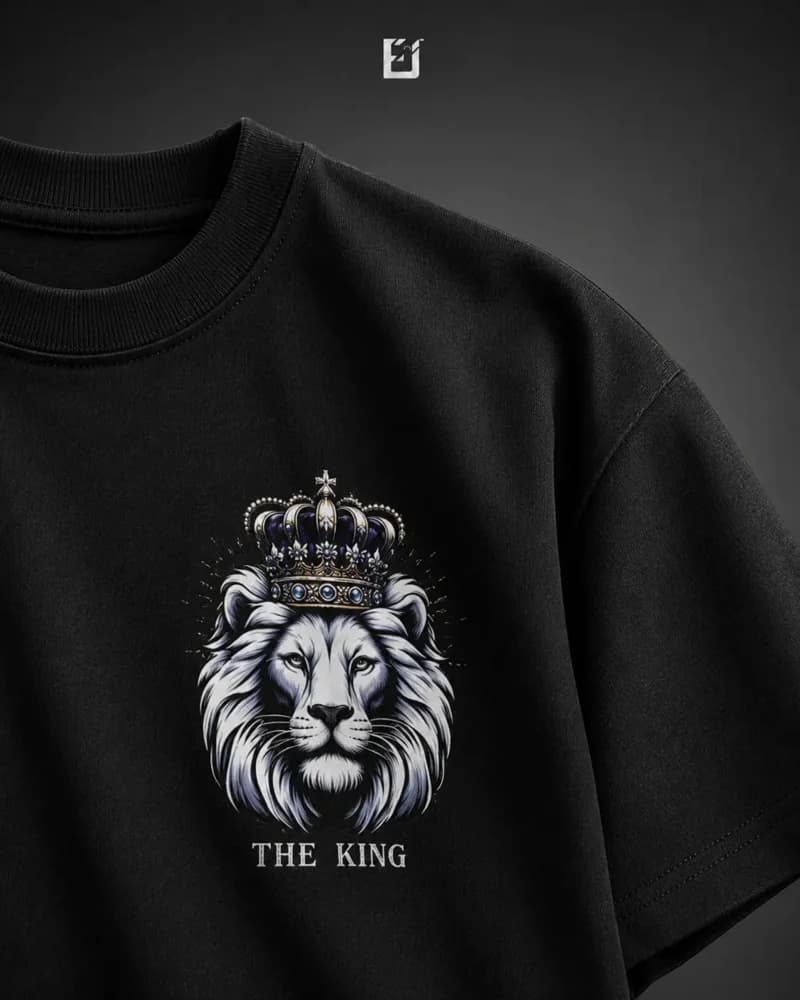 Oversize King Lion - Negro, vista 2