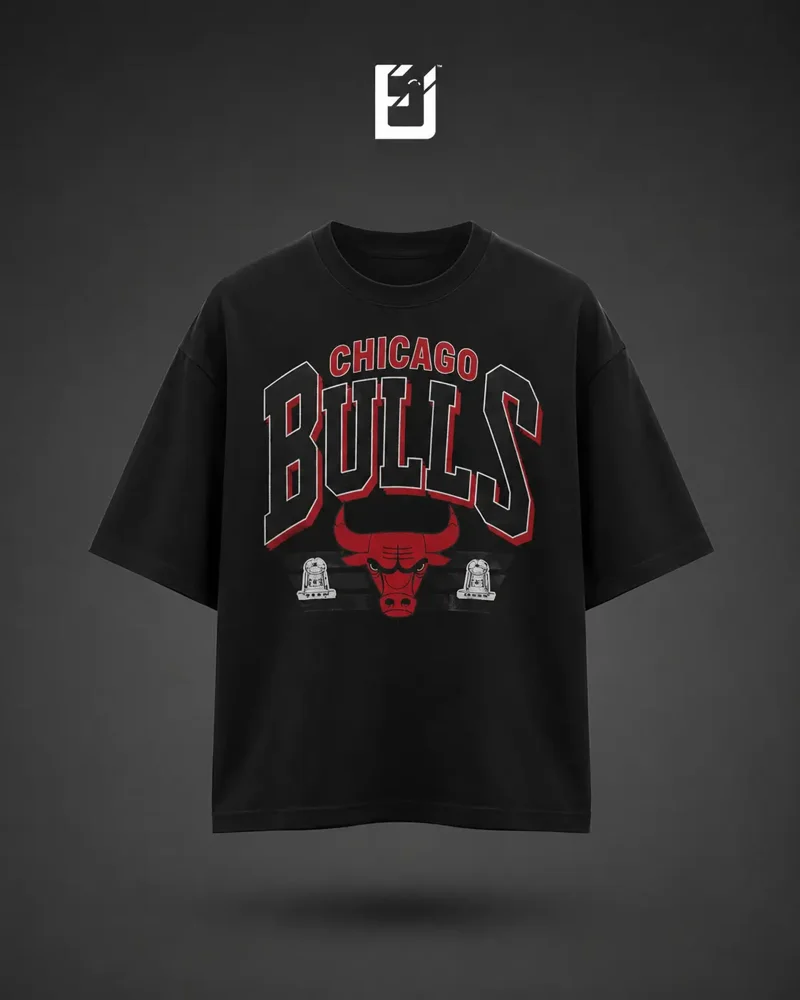 Oversize Chicago Bulls - Negro