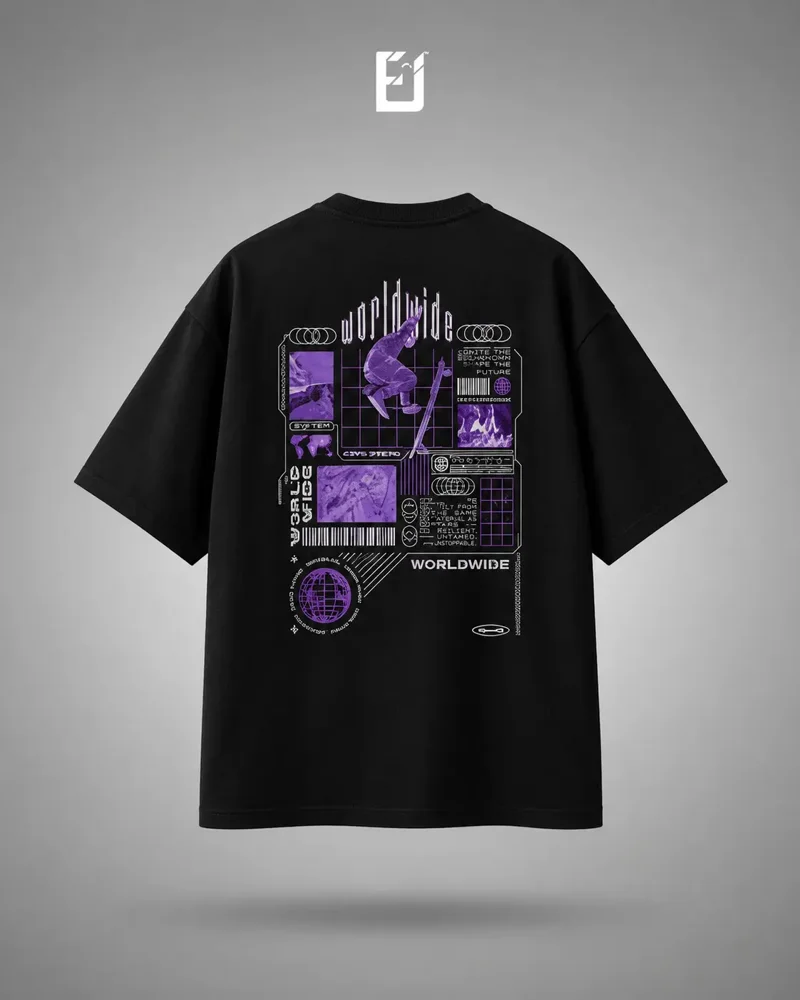 Oversize Skate - Negro, vista 2