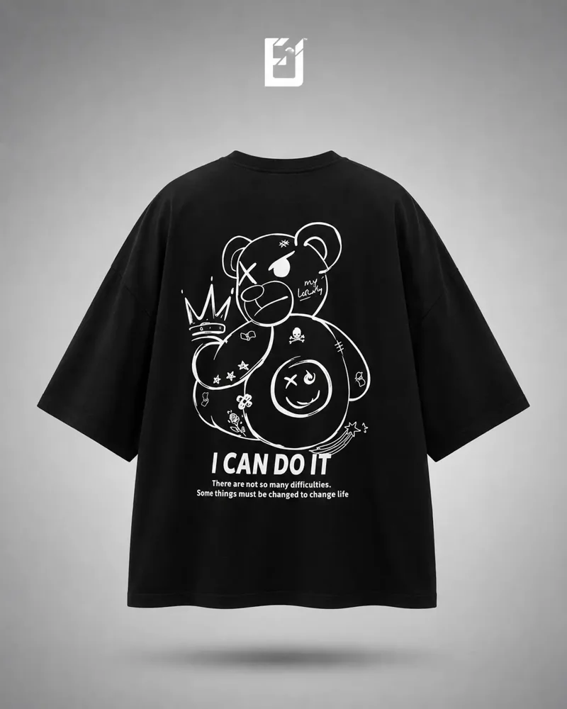 Oversize I Can Do It - Negro