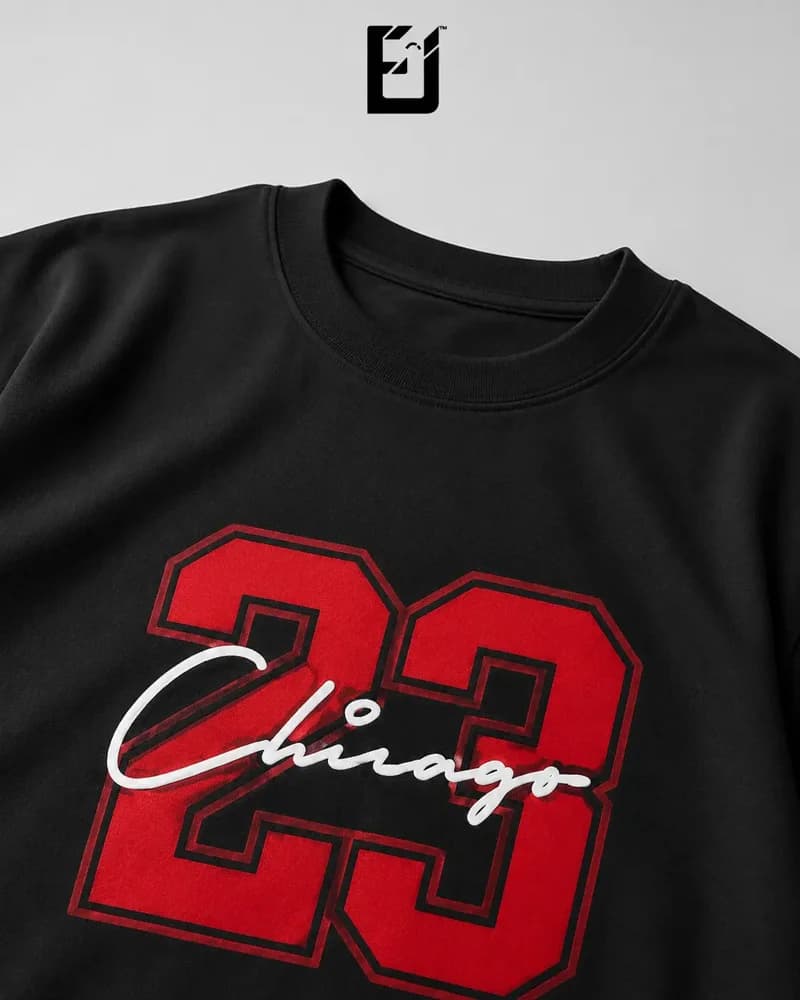 Oversize Chicago 23 - Negro, vista 2