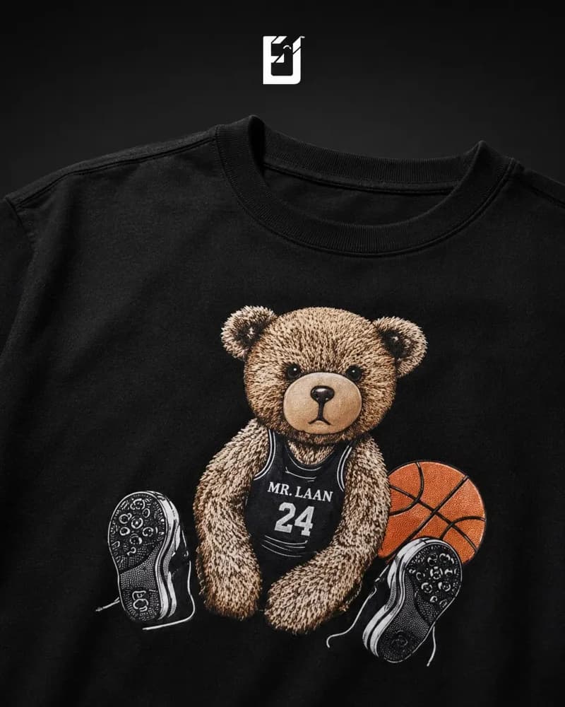 Oversize Oso 2 - Negro, vista 2