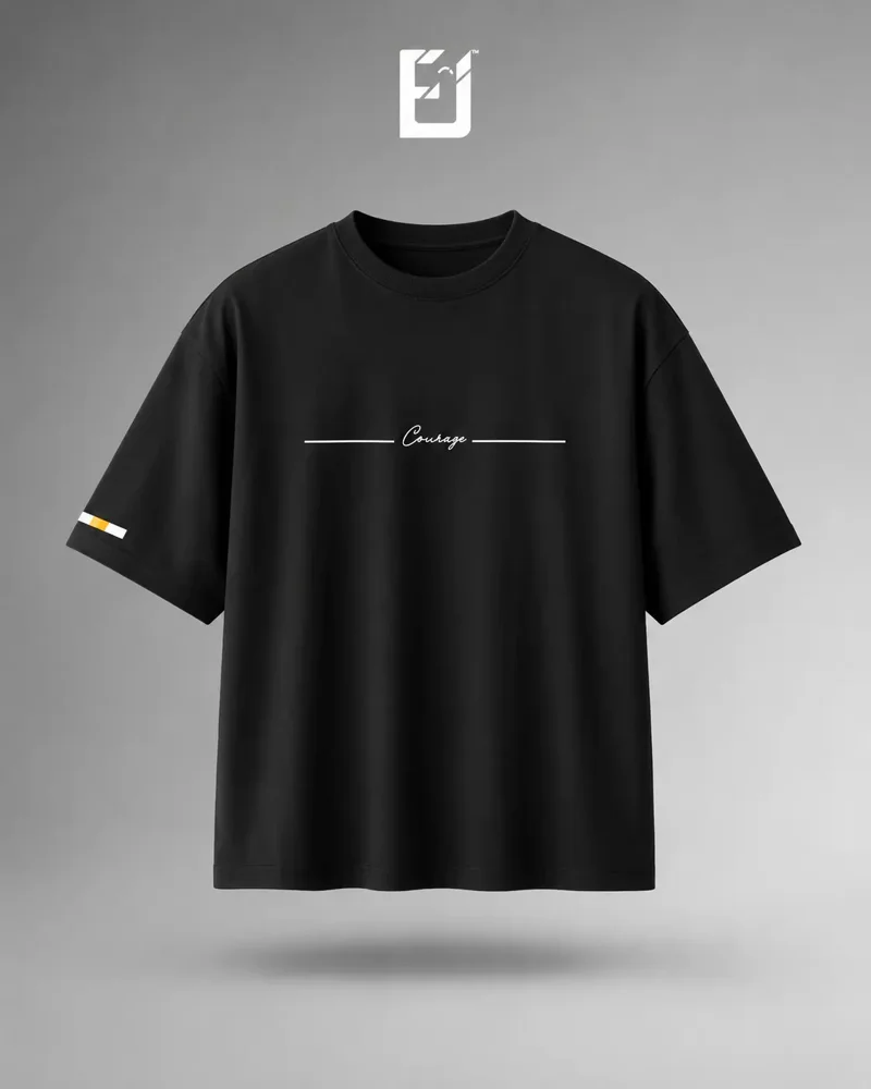Oversize Courage Minimal - Negro