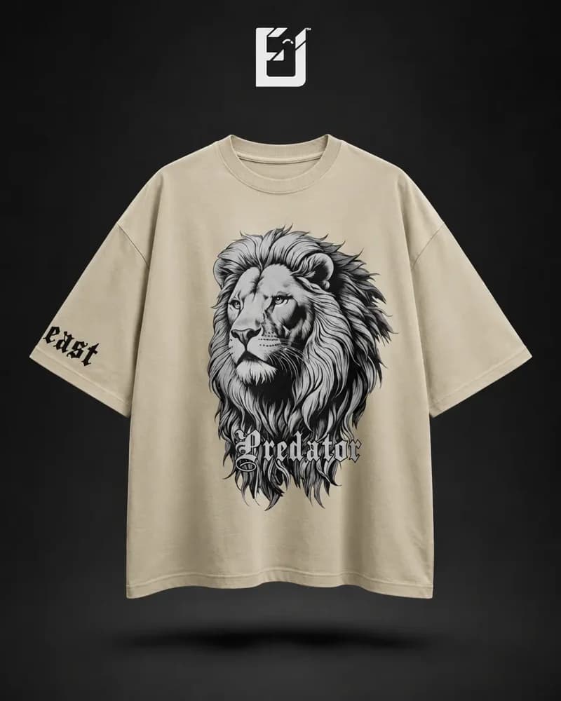 Oversize King Lion 2 - Beige, vista 1