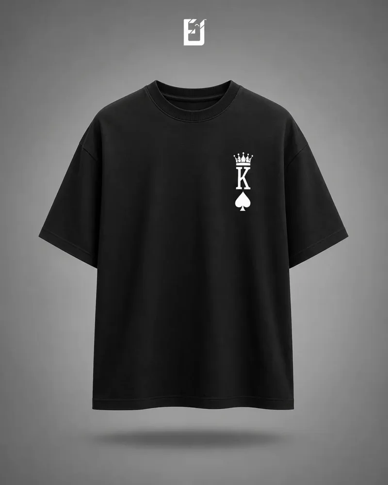 Oversize Letra K - Negro, vista 1