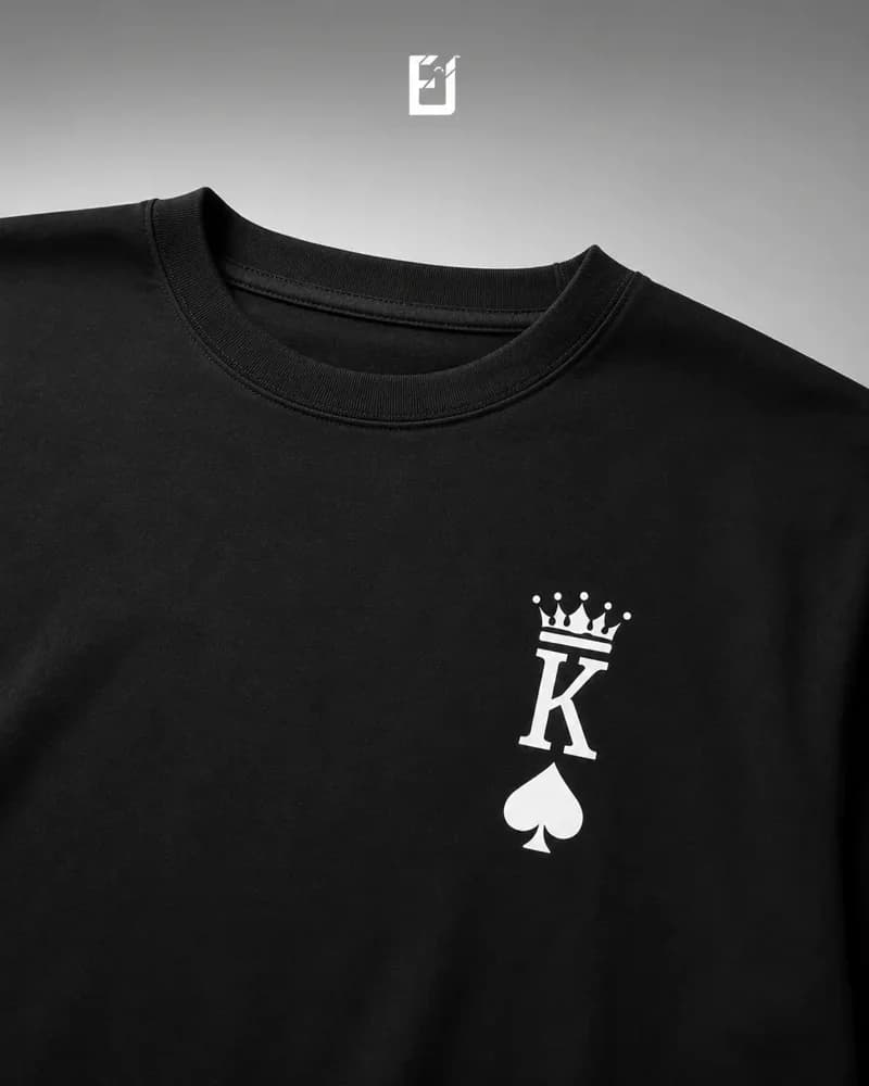Oversize Letra K - Negro, vista 2