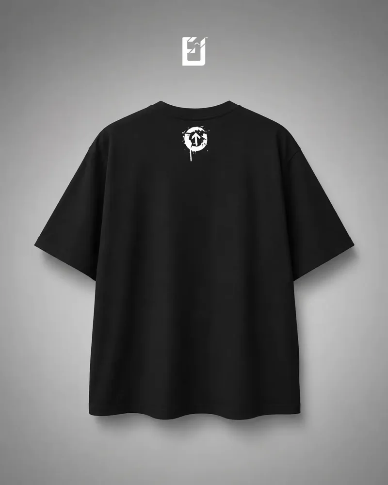 Oversize No Pain No Gain - Negro, vista 2