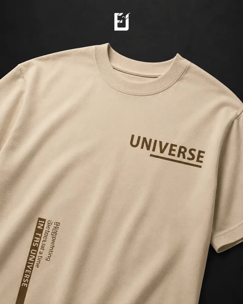 Oversize Universe - Beige, vista 2