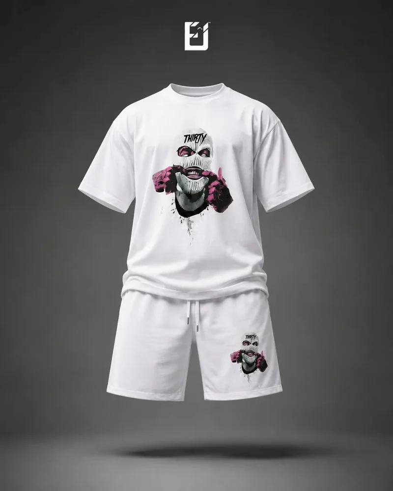 Conjunto camiseta y pantaloneta Thirty - Blanco
