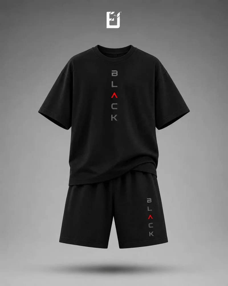 Conjunto camiseta y pantaloneta Black - Negro