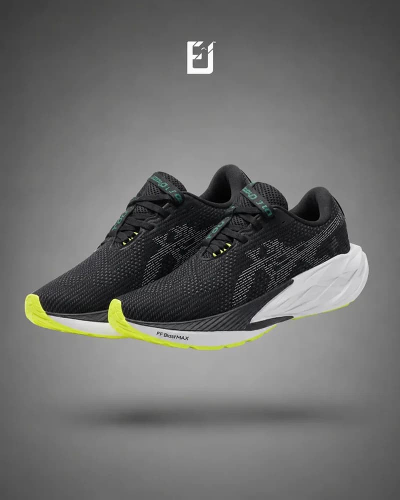 Asics Novablast 5 - Negro/Verde