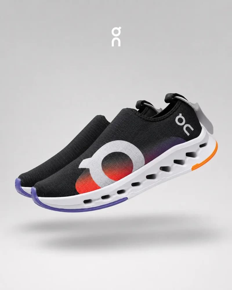 On CloudMonster - Negro/Naranja
