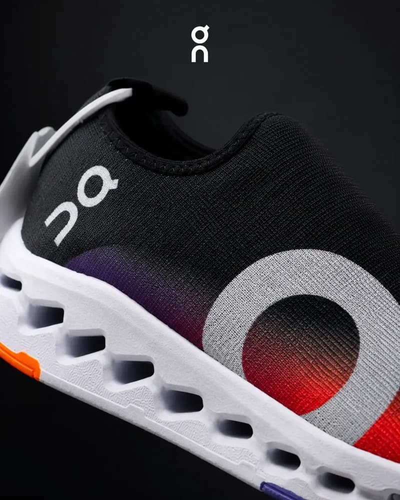 On CloudMonster - Negro/Naranja, vista 2