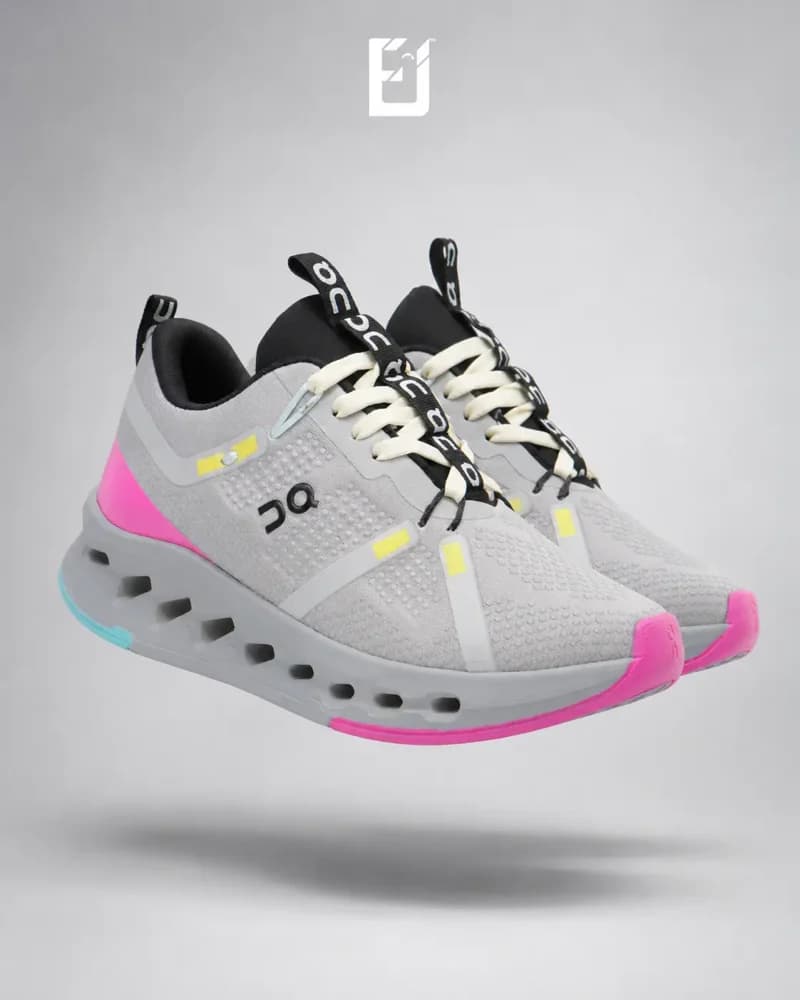 On CloudSurfer - Gris/Fucsia, vista 2
