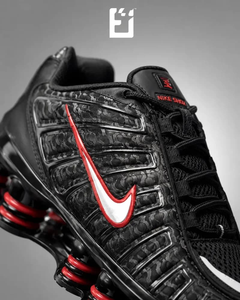 Nike Shox TL - Negro/Rojo, vista 2