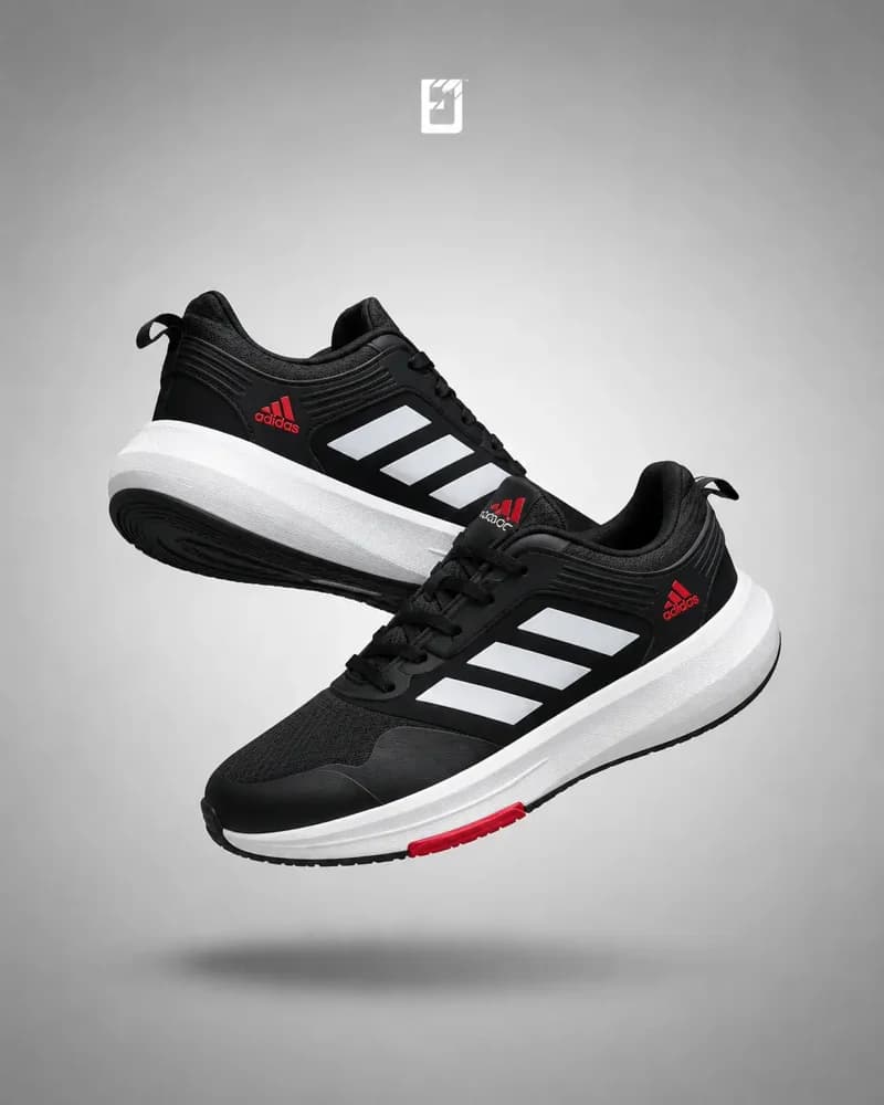 Adidas Bounce - Negro/Blanco/Rojo, vista 1