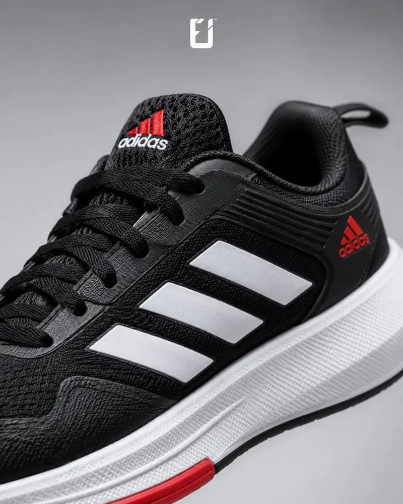 Adidas Bounce - Negro/Blanco/Rojo, vista 2