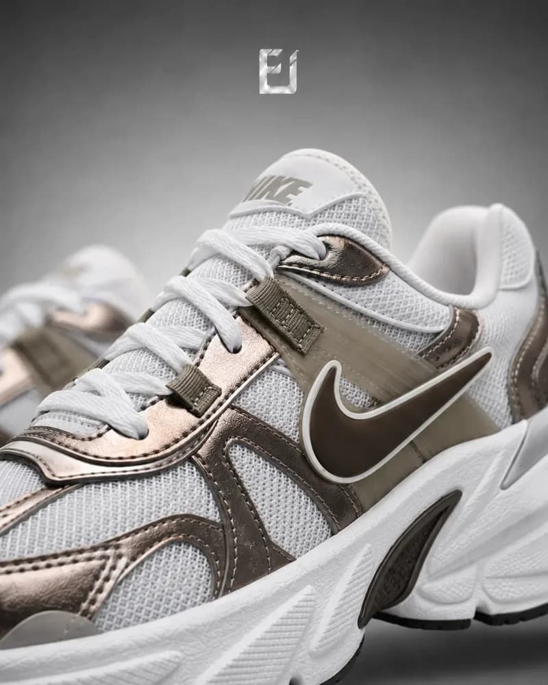 Nike V2K - Blanco/Café, vista 2