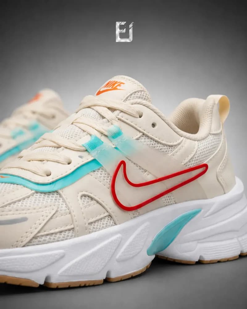 Nike V2K - Beige/Rojo/Azul, vista 2