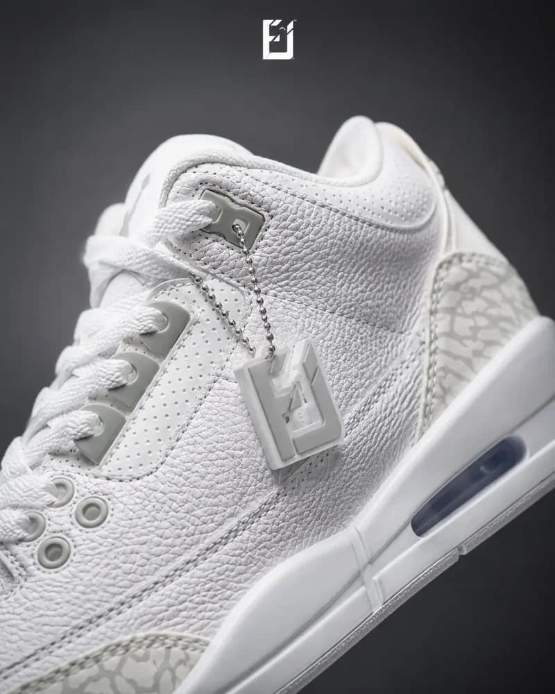 Nike Jordan Retro 3 - Blanco, vista 2