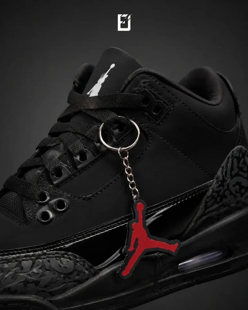Nike Jordan Retro 3 - Negro, vista 2