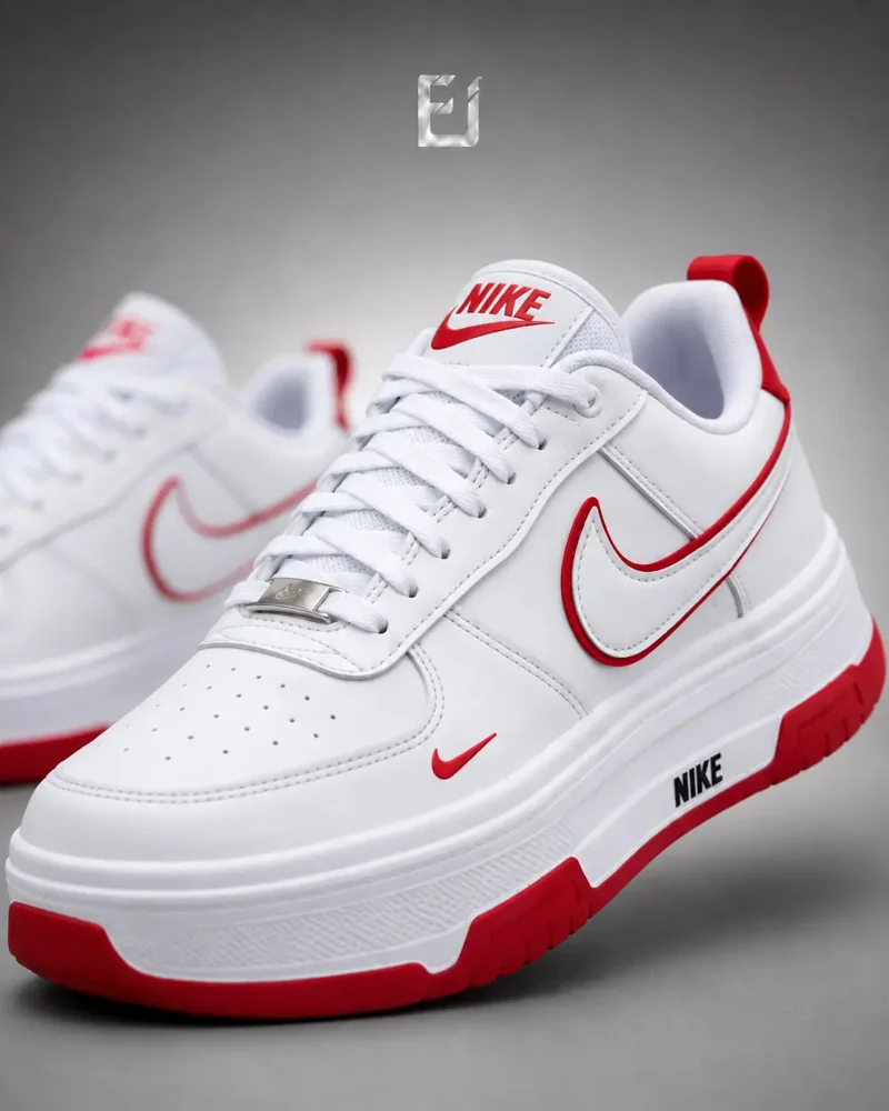 Nike Doble Suela - Blanco/Rojo, vista 2