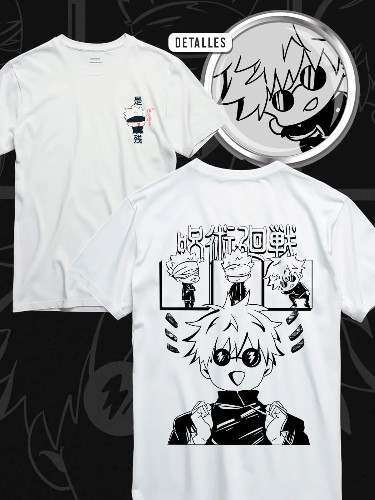 Gojo Lover - Blanco, referencia EU-ANIME-086