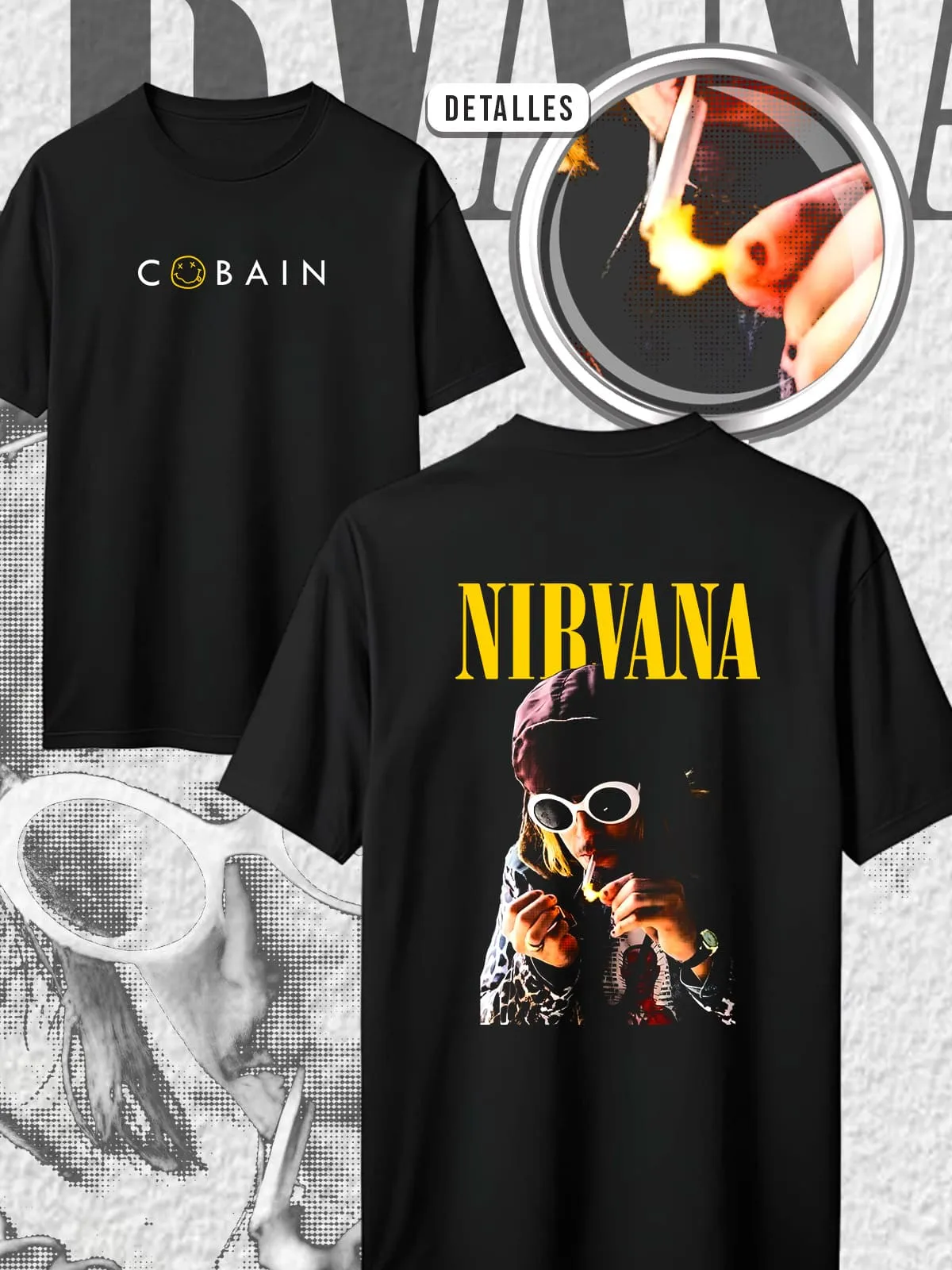 Nirvana - Negro, referencia EU-ANIME-194