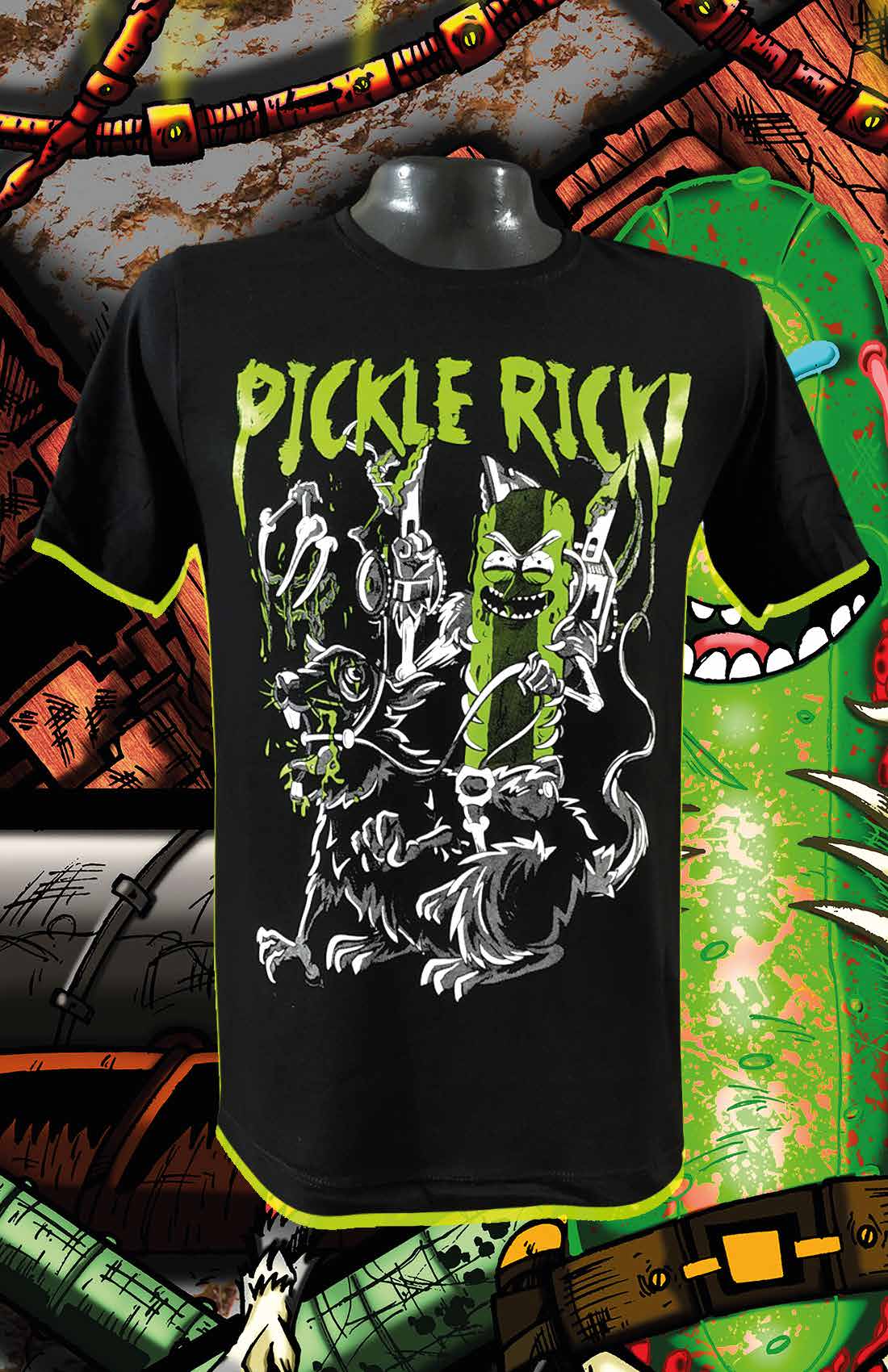 Pickle Rick - Diseño 1, referencia EU-ANIME-810