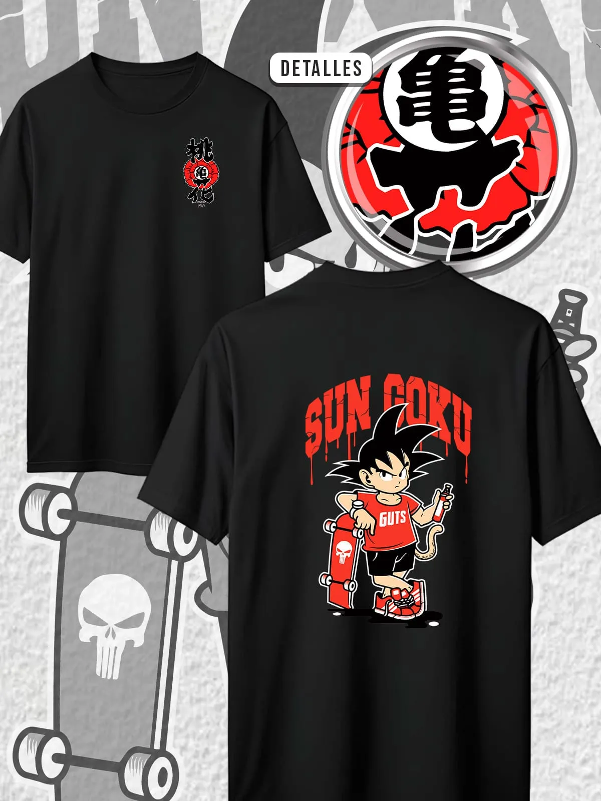 Goku Skate - Negro — EU-ANIME-087