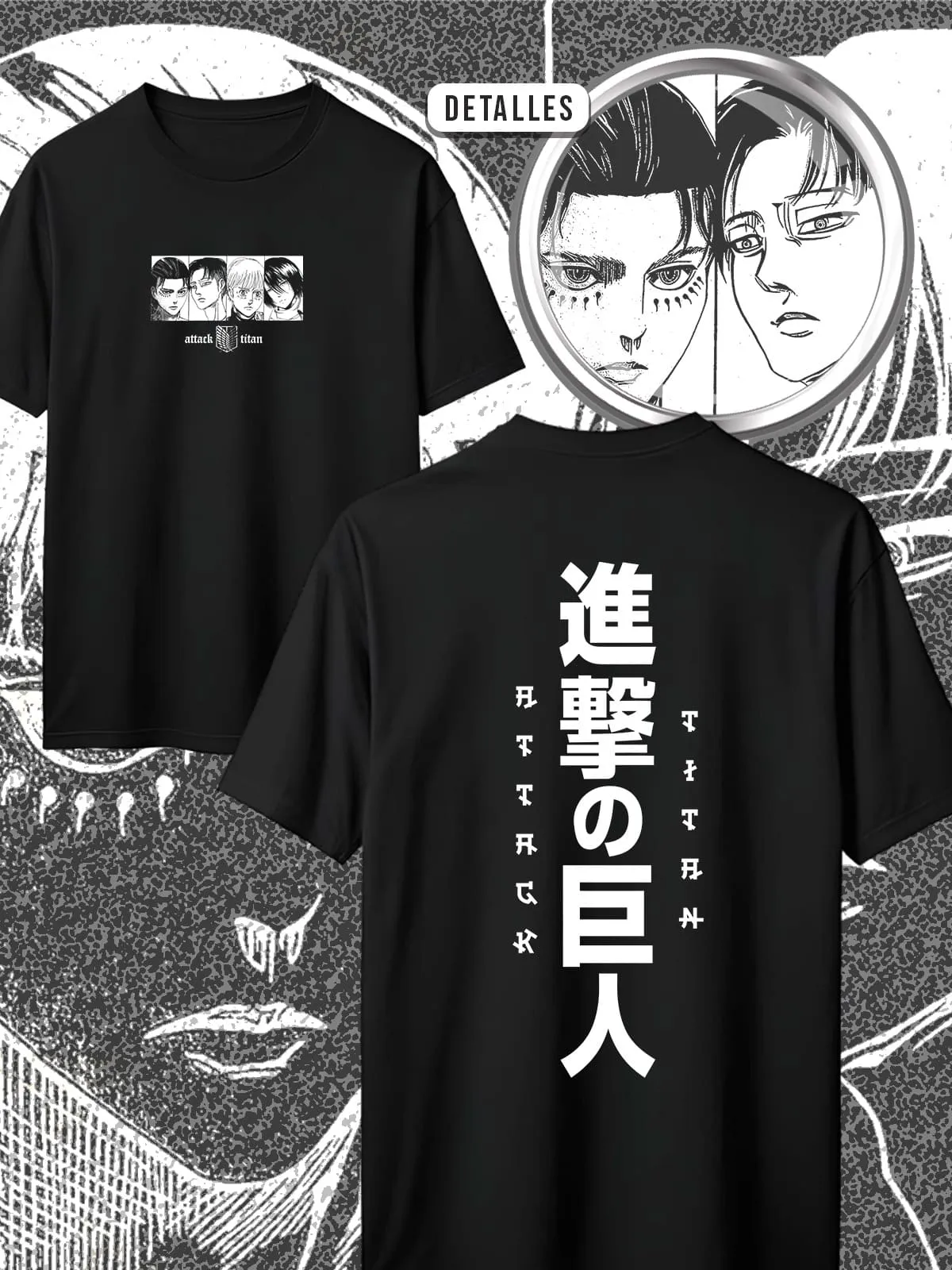 Attack on Titan - Kanji Negro — EU-ANIME-119