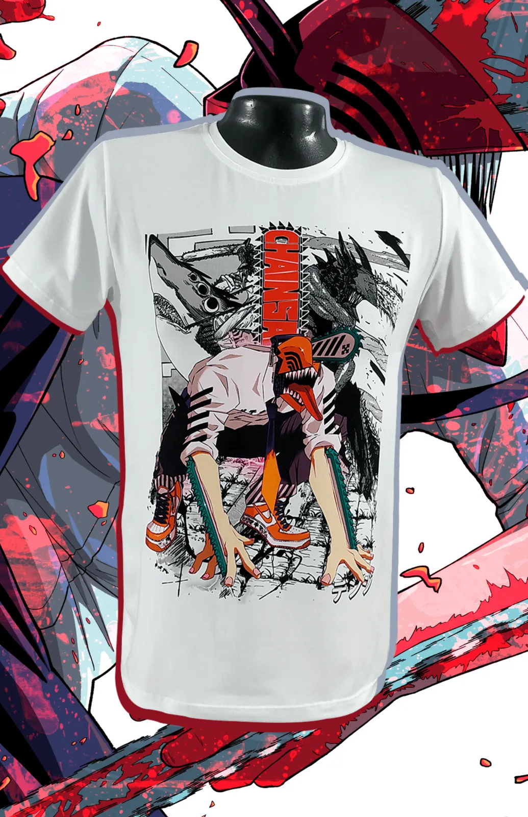 Samurái Anime - Rojo y Negro — EU-ANIME-123