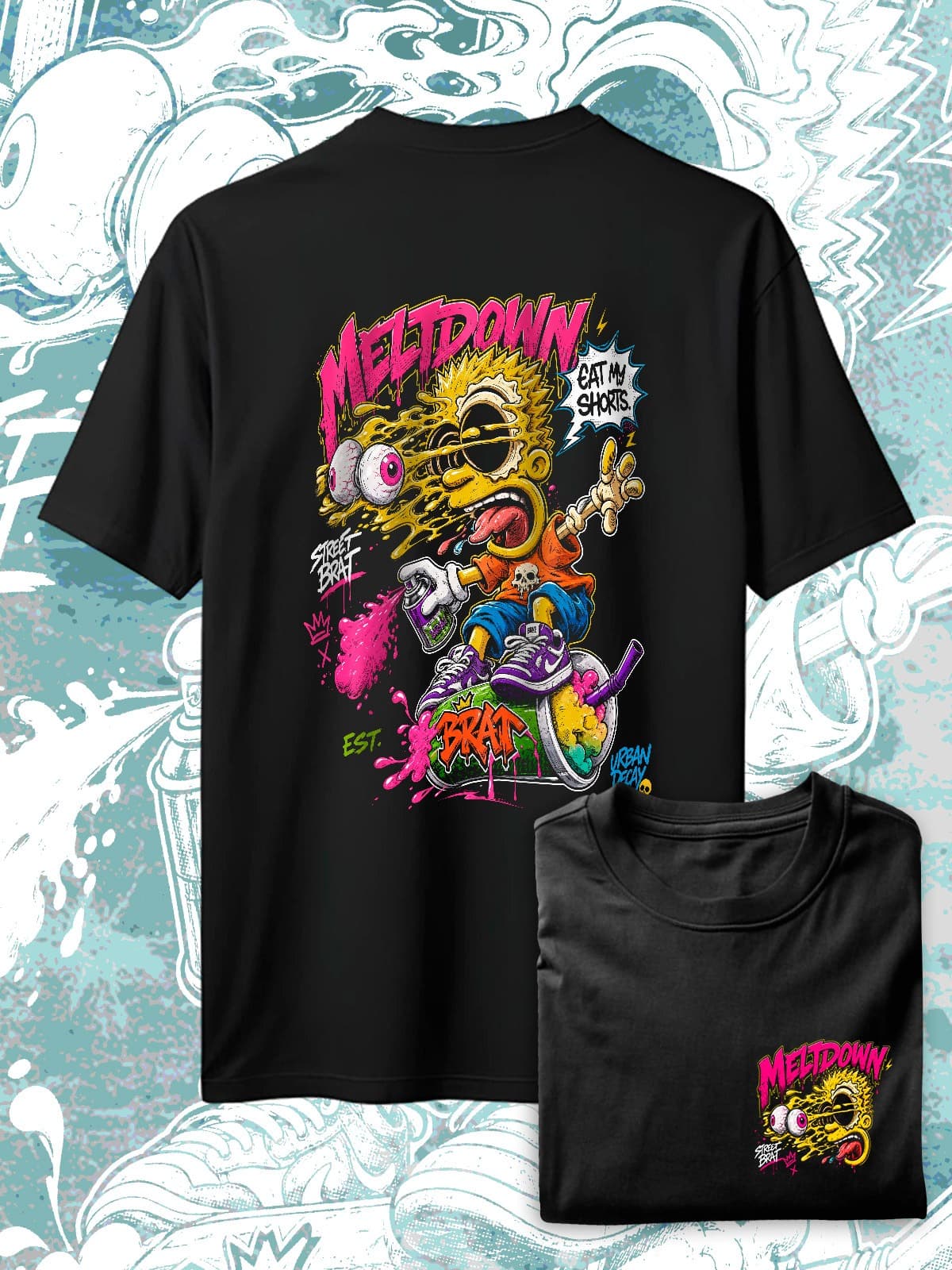 Bart Meltdown Negra — EU-ANIME-1245
