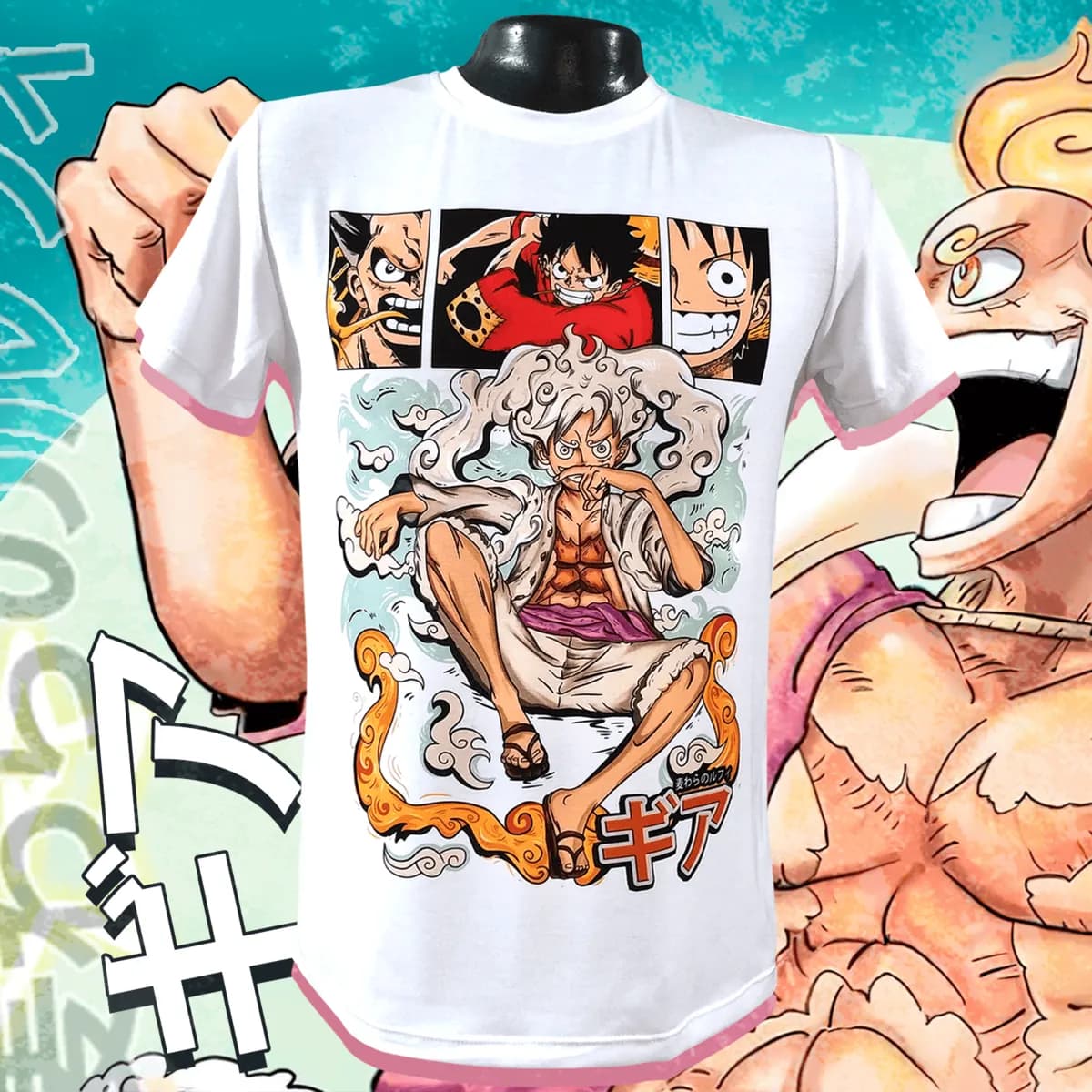 Luffy Gear 5 - Blanco — EU-ANIME-145