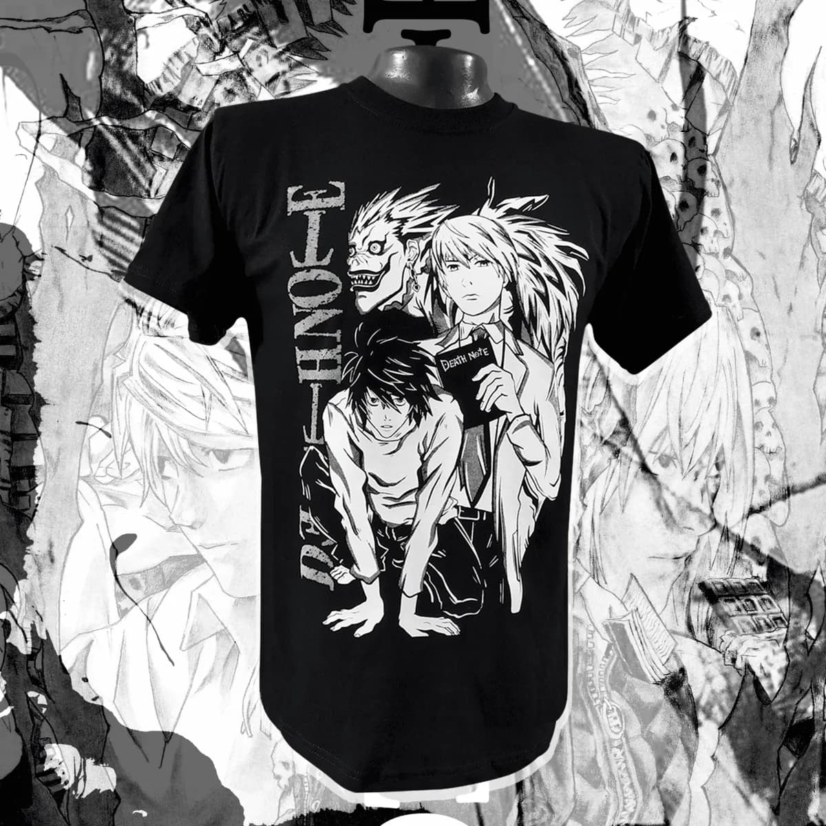 Death Note - Ilustración Negra — EU-ANIME-146
