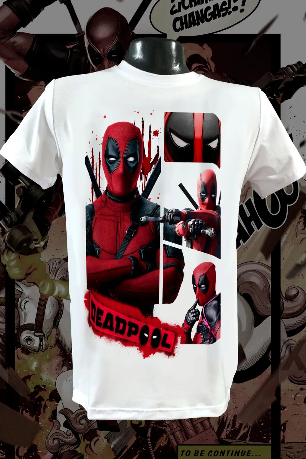 Deadpool - Collage Blanco — EU-ANIME-155