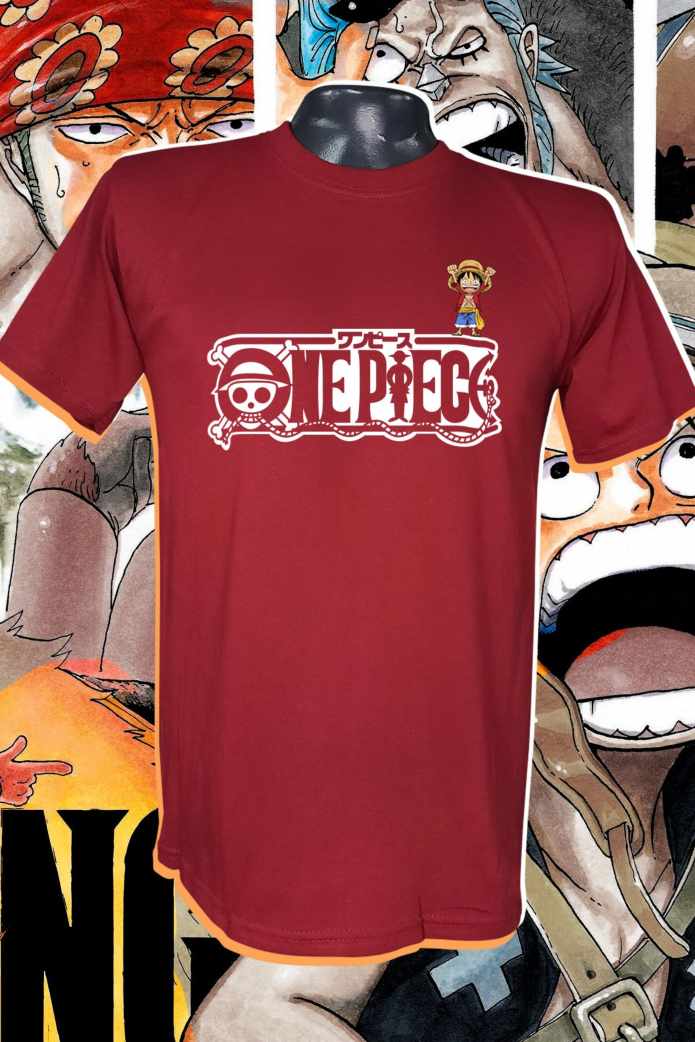 One Piece Logo Luffy Vinotinto — EU-ANIME-237