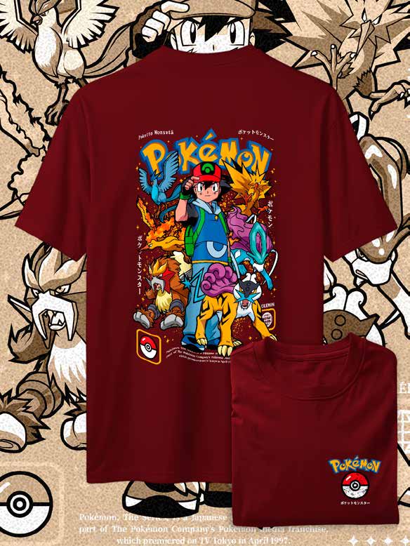 Ash Pokemon - Diseño 1 — EU-ANIME-623