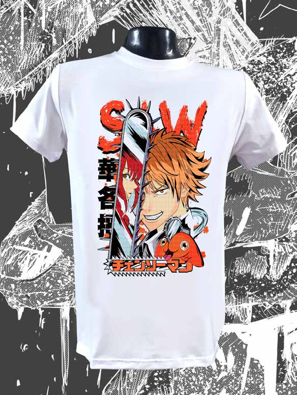 Denji - Diseño 2 Blanca — EU-ANIME-686