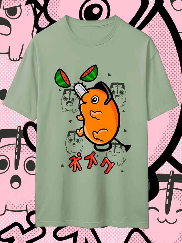 Pochita Style - Diseño 2 Verde — EU-ANIME-687