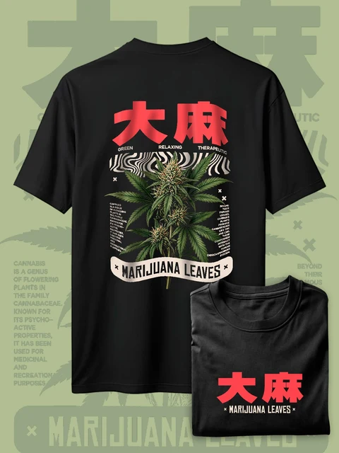 Marijuana Leaves Negra — EU-ANIME-1241