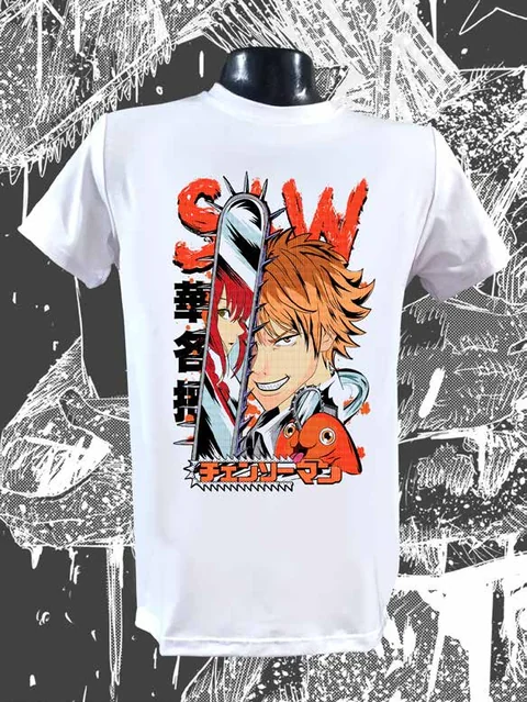 Denji - Diseño 2 Blanca — EU-ANIME-686